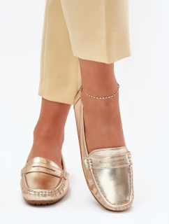 Dámské Eko Kožené Mokasíny Zlaté model 21701539 - Boto