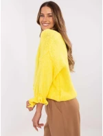 Sweter MI SW model 20849264 żółty - FPrice Sweter MI SW model 20849264 żółty - FPrice