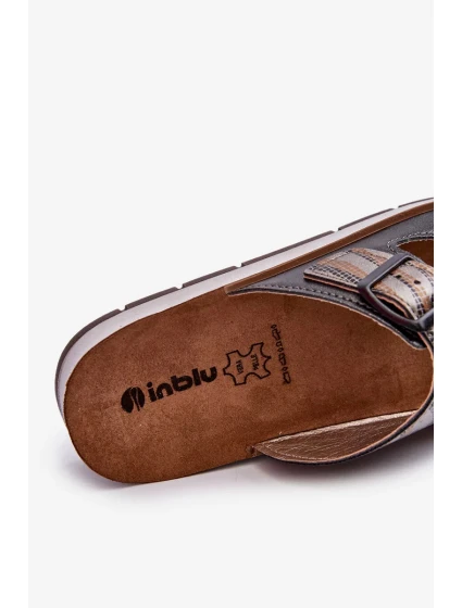 Pohodlné dámské pantofle s přezkami Inblu Black