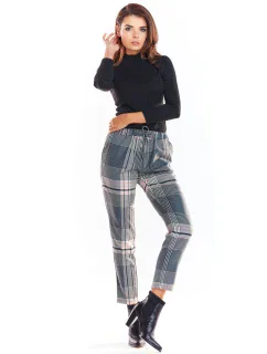 Dámské kalhoty model 18575058 Šedá mix - awama
