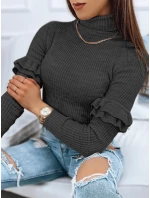 Dámský svetr BUFALO tmavě šedý FashionStreet MY1427 Dámský svetr BUFALO tmavě šedý FashionStreet MY1427