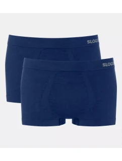 Pánské boxerky GO Smooth Hipster 2P - UNKNOWN - tm. modré 6722 - SLOGGI