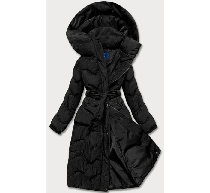 Černá rozšířená dámská bunda (ag2-j81)