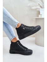 Zateplené Dámské Tenisky S Prošitím Big Star OO274A480 Černé Zateplené Dámské Tenisky S Prošitím Big Star OO274A480 Černé