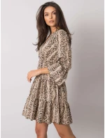 Šaty DHJ SK 8777B 1.11P černá a béžová