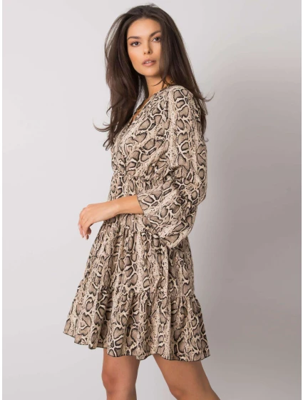 Šaty DHJ SK 8777B 1.11P černá a béžová