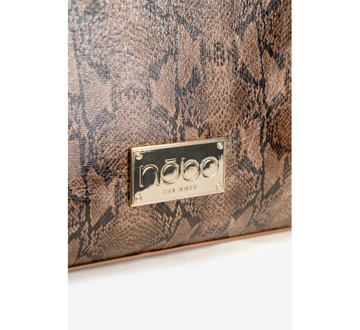 Dámská kabelka se zvířecím vzorem Nobo – hnědá