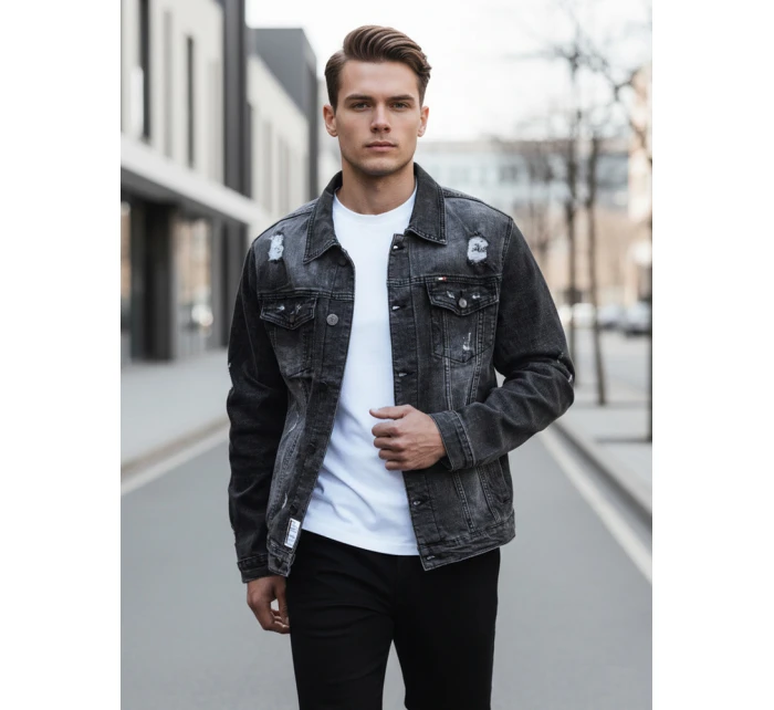 Kurtka męska szara model 22022502 - FashionStreet Kurtka męska szara model 22022502 - FashionStreet