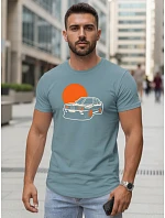 Pánské tričko s potiskem automobilů FashionStreet NX5091R Pánské tričko s potiskem automobilů FashionStreet NX5091R