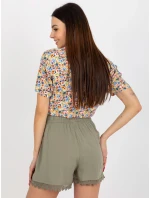 Dámské šortky D73760M62233KB khaki - FPrice
