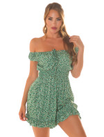 Sexy Koucla short off-shoulder Overall with flowers