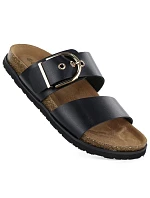 Dámské žabky s přezkou černé model 22097321 - Potocki