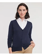 Russell Athletic 715F Dámský pletený cardigan s výstřihem do V 11.715F black Russell Athletic 715F Dámský pletený cardigan s výstřihem do V 11.715F black