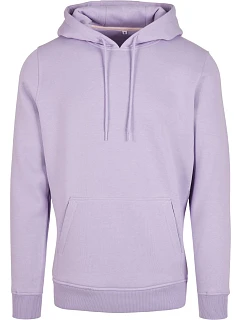 Build your Brand BY 011 Mikina s kapucí z těžké bavlny 56.0011 lilac