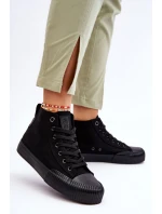 Dámské vysoké tenisky Big Star Černé model 21610389 - Big Star Shoes Dámské vysoké tenisky Big Star Černé model 21610389 - Big Star Shoes