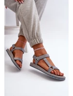 Dámské Sportovní Sandály 4FRSS24FSANF054-20S Šedé Dámské Sportovní Sandály 4FRSS24FSANF054-20S Šedé