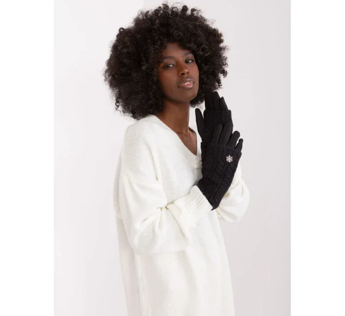 Rękawiczki AT RK model 19341576 czarny - FPrice Rękawiczki AT RK model 19341576 czarny - FPrice