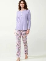 Bavlněné pyžamo Lavender Sweet 21300 - Vamp