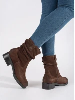 Zajímavé dámské černé  kotníčkové boty Obcas