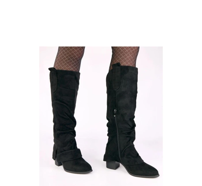 Kozačky na podpatku model 221633 Solea Kozačky na podpatku model 221633 Solea