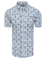 FashionStreet pánská bílá košile s krátkým rukávem KX1011