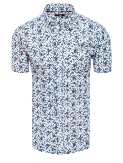 FashionStreet pánská bílá košile s krátkým rukávem KX1011