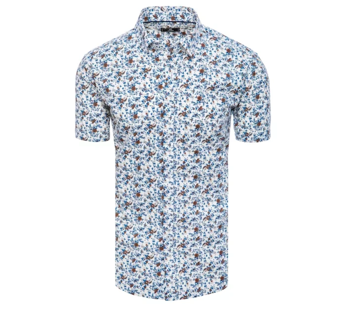 FashionStreet pánská bílá košile s krátkým rukávem KX1011