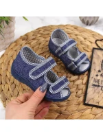 Chlapecké domácí pantofle sandály tmavě modré Nazo