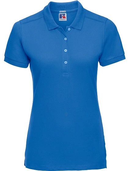 Russell Athletic 566F Dámské elastické piqué polo 10.566F azure blue Russell Athletic 566F Dámské elastické piqué polo 10.566F azure blue