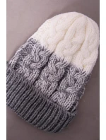 Dámská čepice Samara K346 šedá+bílá