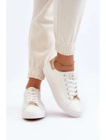 Dámské tenisky z ekologické kůže bílé Tiraelle
