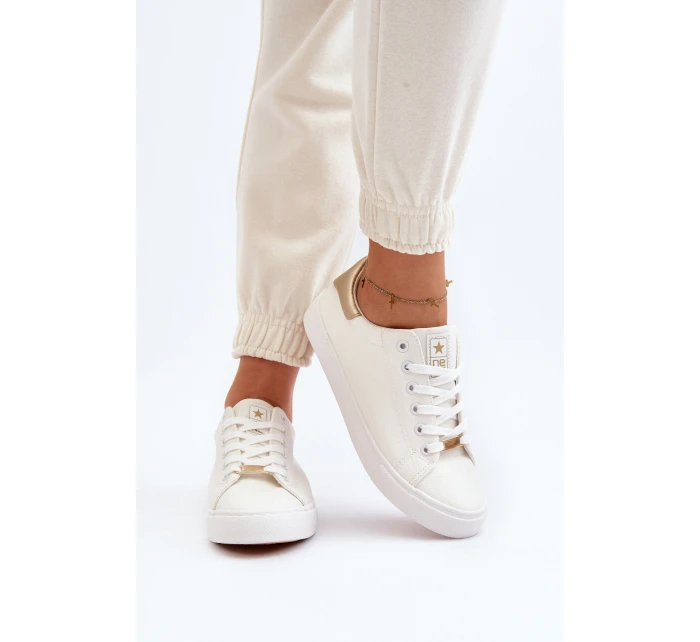 Dámské tenisky z ekologické kůže bílé Tiraelle