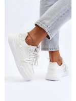 Dámské tenisky z ekokože bílé model 21648820 - Boto