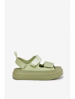 Dámské Sandály Na Platformě S Suchým Zipem Zelené Nitepira Dámské Sandály Na Platformě S Suchým Zipem Zelené Nitepira