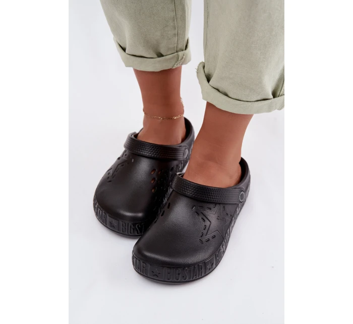 Dámské pantofle Chodaki pěnové Big Star TT274A084 Černé