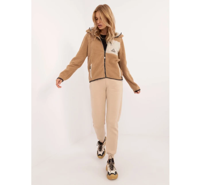 Mikina D20001M02671A2 světle hnědá