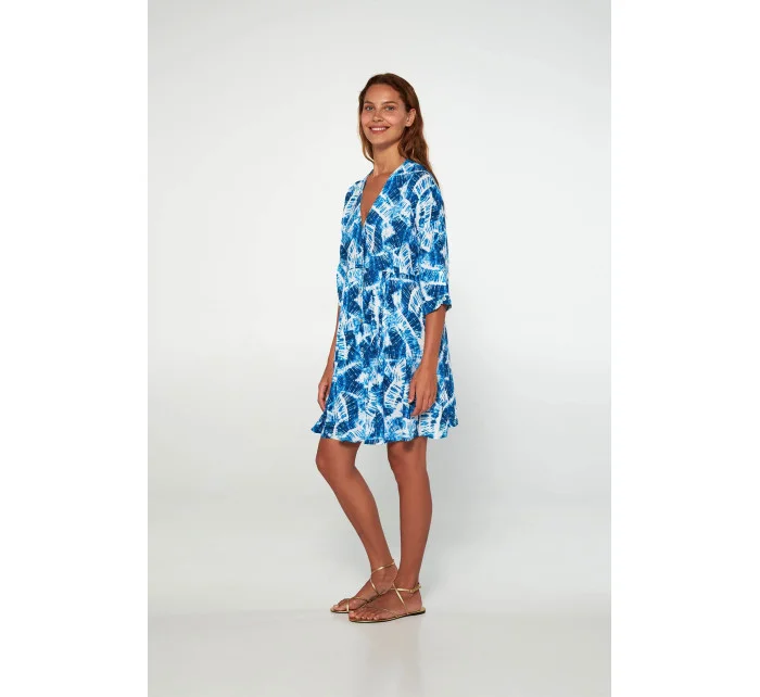 Šaty s potiskem a knoflíky   model 20262404 - Vamp