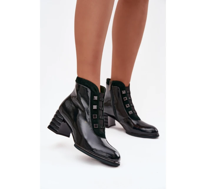 Boty na podpatku model 221140 Step in style Boty na podpatku model 221140 Step in style