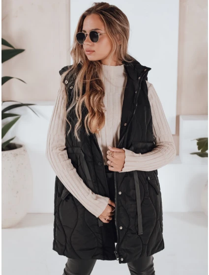 Dámská prošívaná vesta WELIA černá FashionStreet TY3294