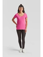 Fruit of the Loom Lady-Fit Iconic 150 V-Neck T Dámské tričko s výstřihem do V 16.1444 fuchsia Fruit of the Loom Lady-Fit Iconic 150 V-Neck T Dámské tričko s výstřihem do V 16.1444 fuchsia