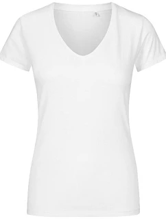 Dámské tričko X.O s výstřihem do V 40. white model 22515355 - Promodoro