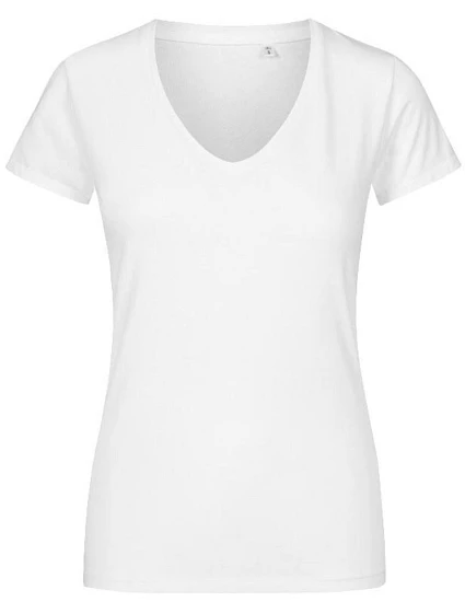 Promodoro 1525 Dámské tričko X.O s výstřihem do V 40.1525 white