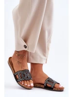 Dámské Křupky Zdobené Čepicemi Černé Evelins Dámské Křupky Zdobené Čepicemi Černé Evelins