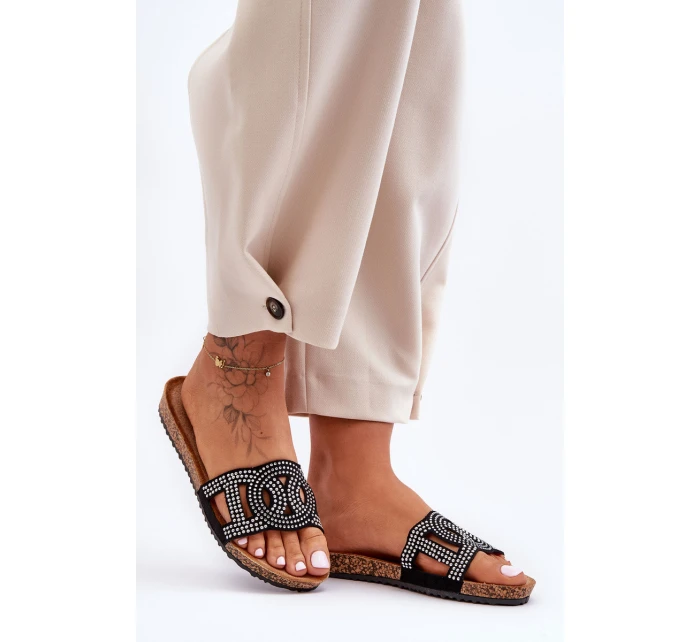 Dámské Křupky Zdobené Čepicemi Černé Evelins Dámské Křupky Zdobené Čepicemi Černé Evelins