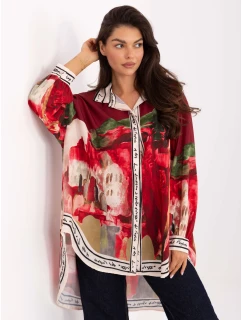 Koszula IT KS model 21393127 bordowy - FPrice