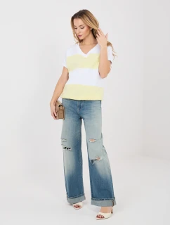 Bluzka RV BZ model 22031487 biało żółty - FPrice