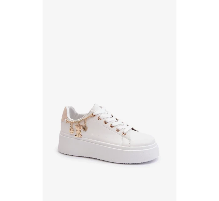 Dámské Tenisky na platformě s přívěsky, Bílá Tivissa Dámské Tenisky na platformě s přívěsky, Bílá Tivissa