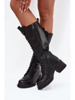 Kozačky na podpatku  model 217765 Step in style