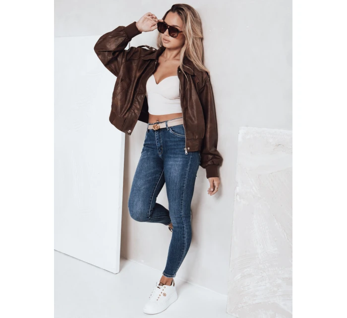 Dámské úzké džíny modré FashionStreet UY2815 Dámské úzké džíny modré FashionStreet UY2815