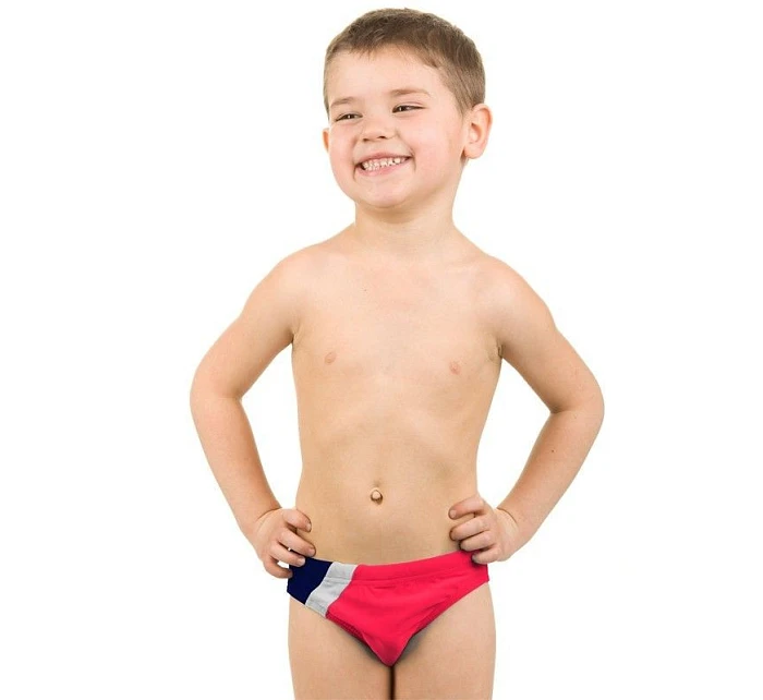 Dětské plavky  tmavě bílé 402 model 21939727 - Aqua-Speed